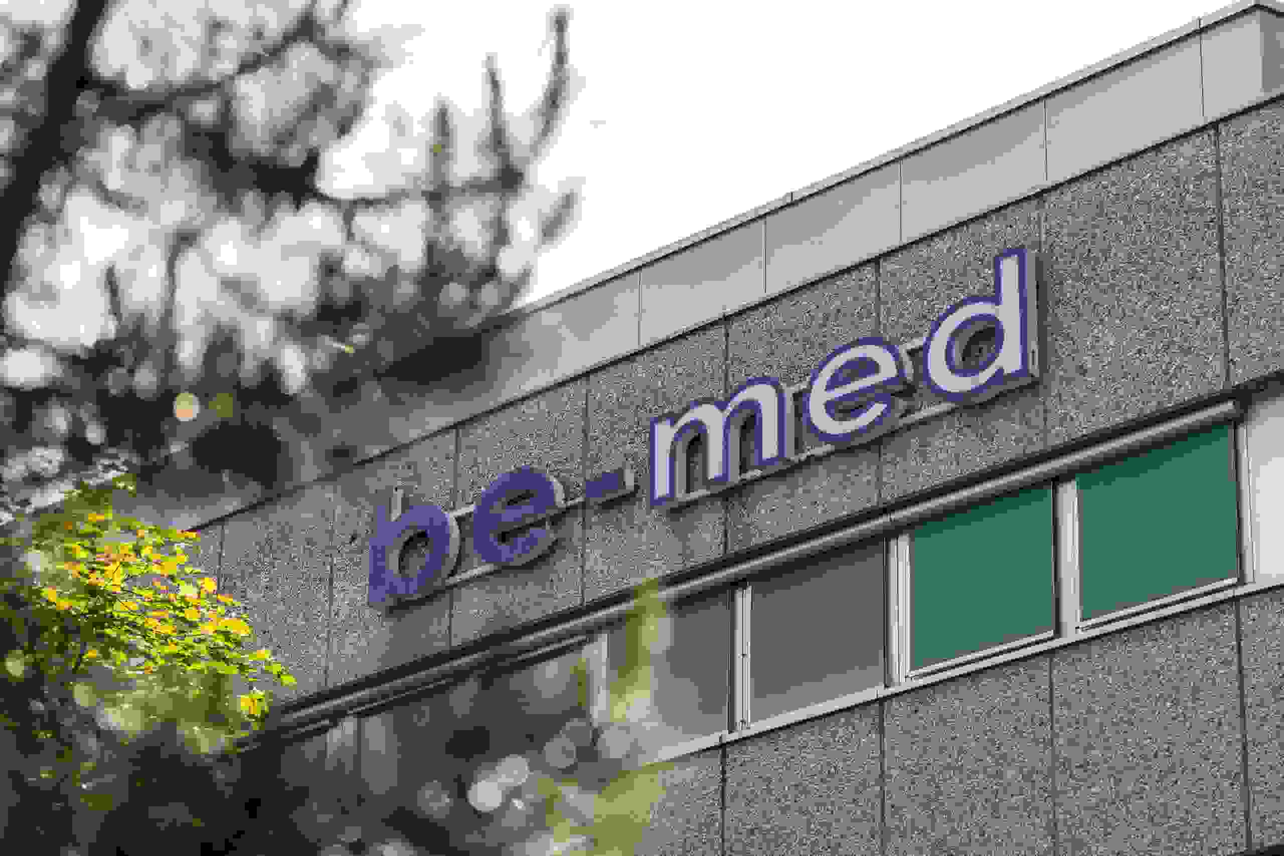 Gebäude be-med aus der Vogelperspektive